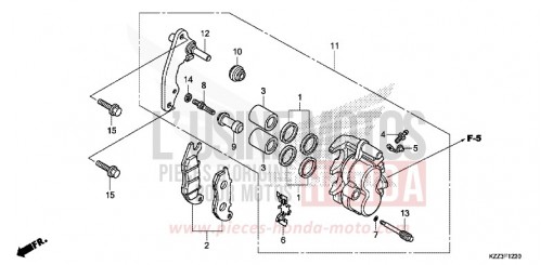 PINZA FRENO ANTERIORE CRF250LF di 2015